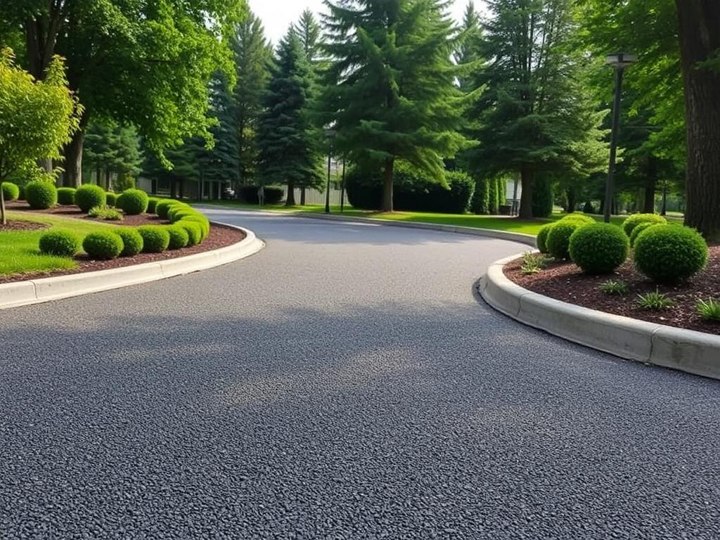 The advantages of asphalt paving. фото