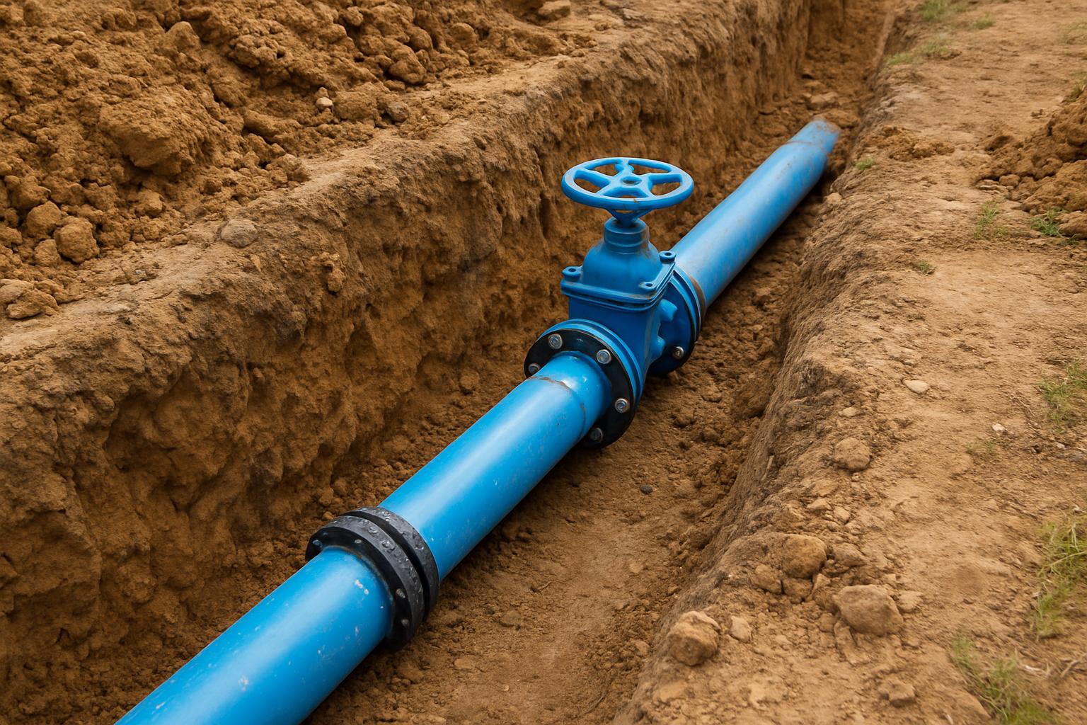 прокладки уличного водопроводафото