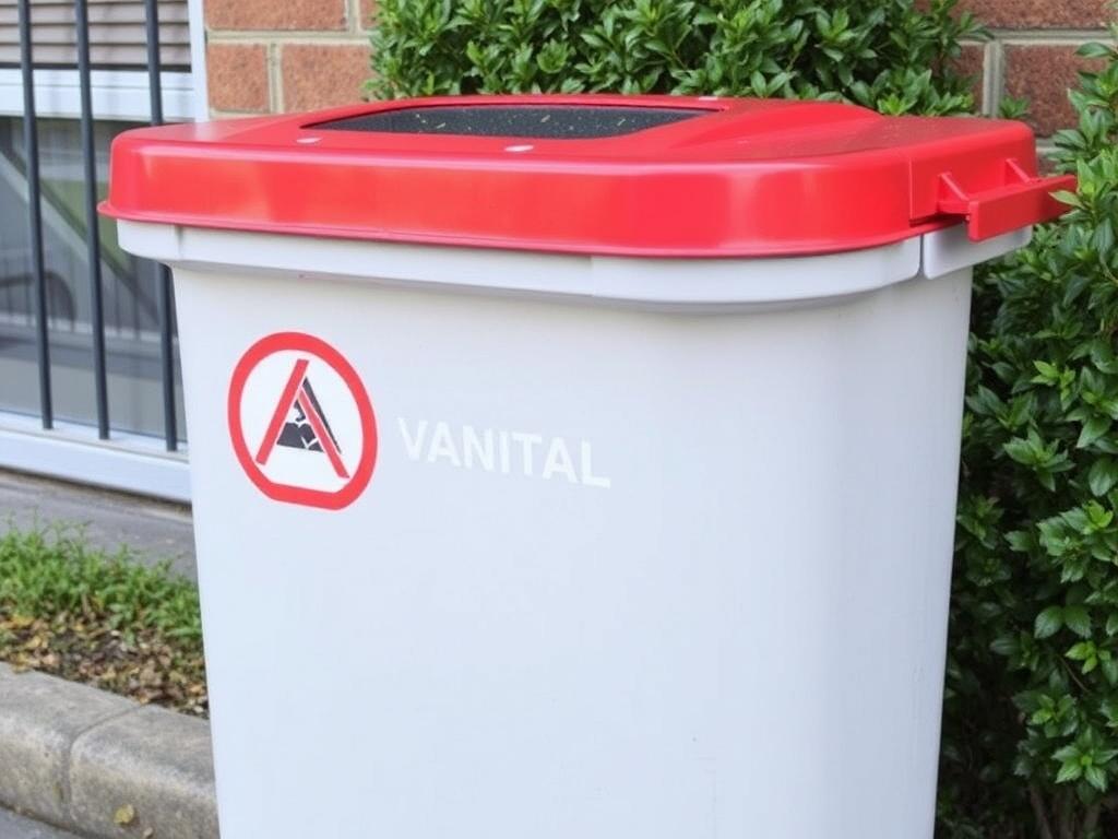 Anti-vandal bin Anti-vandal binфото